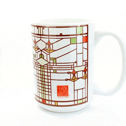 Frank Lloyd Wright Bradley House Coffee Mug 360