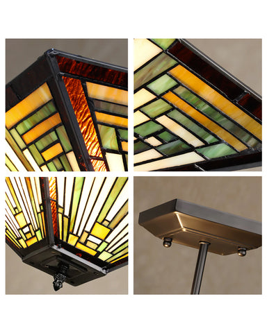 Arts & Crafts Innes 2 Semi-Flush Ceiling Fixture Collage