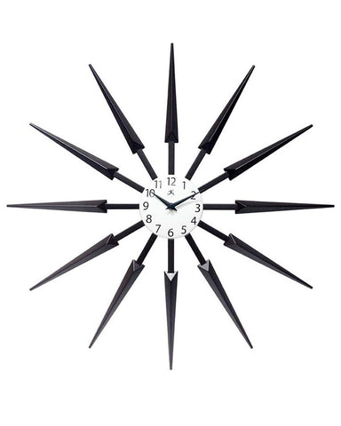 Sunburst Clock Dark