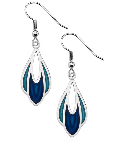 Charles Rennie Mackintosh Tulip Earrings- Blue