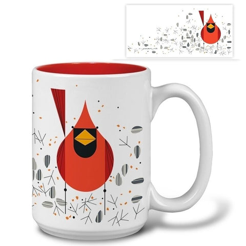Charley Harper Cardinal and Seeds Mug