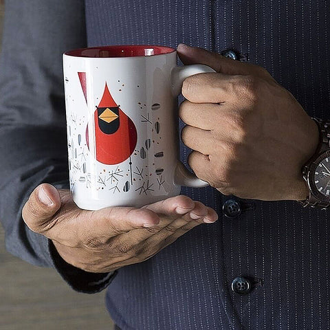 Charley Harper Cardinal and Seeds Mug