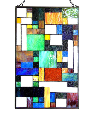 Avant Art Deco Glass Window Panel