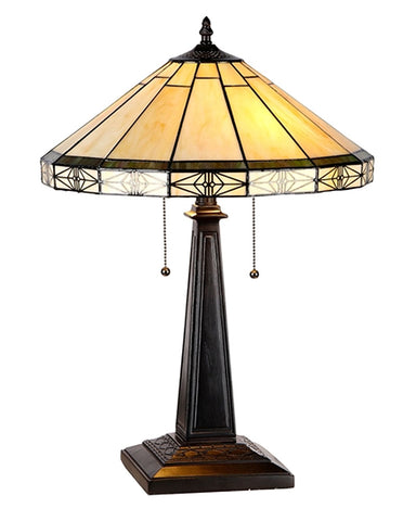 Arts & Crafts Belle Stained Glass Table Lamp