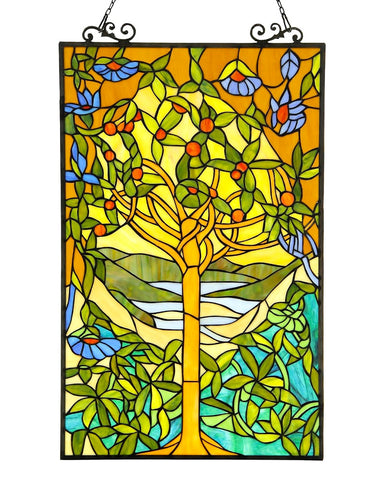Arts & Crafts Eden Stained Glass Panel
