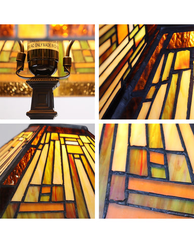 Arts & Crafts Innes Stained Glass Table Lamp