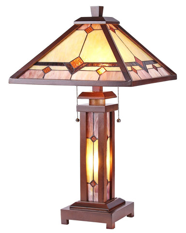 Arts & Crafts Kay Stained Glass Table Lamp