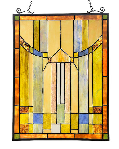 Arts & Crafts Kinsey Stained Glass Panel