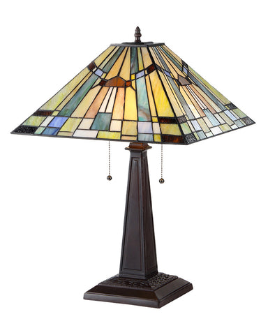 Arts & Crafts Kinsey Stained Glass Table Lamp