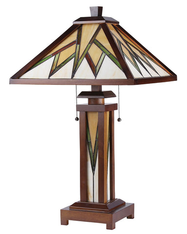 Arts & Crafts Lamorak Stained Glass Table Lamp