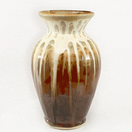 Blanket Creek Pottery Classic Ceramic Vase - Golden/Amber