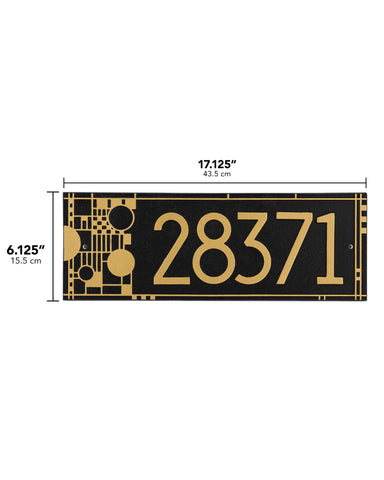 Frank Lloyd Wright Coonley House Number Plaque dimensions
