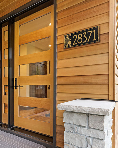 Frank Lloyd Wright Coonley House Number Plaque Style Shot