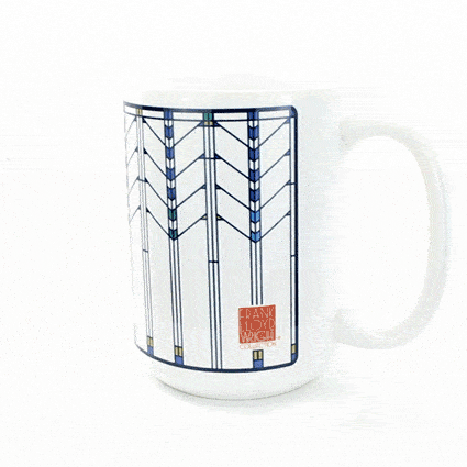 Frank Lloyd Wright Ennis House Window Coffee Mug 360