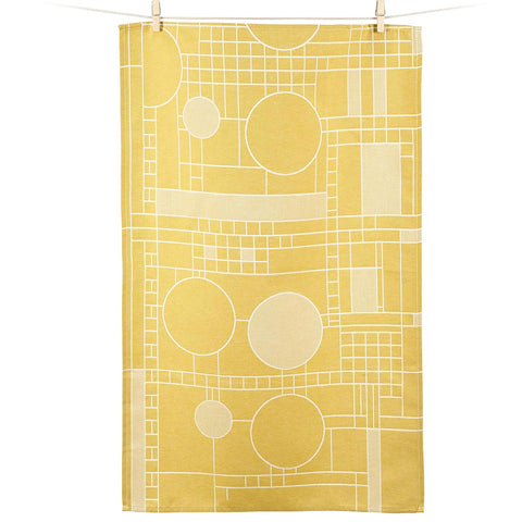 Frank Lloyd Wright Coonley Playhouse Jacquard Tea Towel