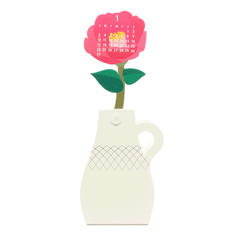 Good Morning Inc. Flowers 3D 2027 Calendar