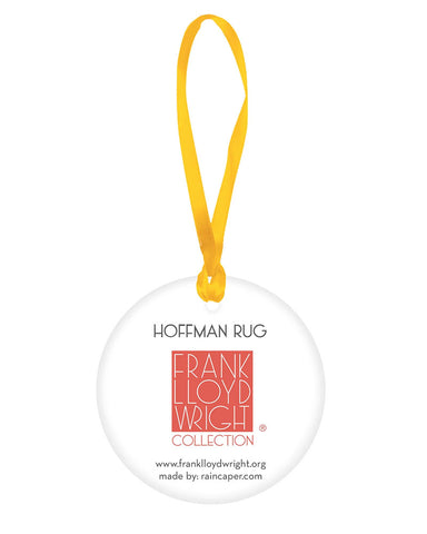 Frank Lloyd Wright Hoffman Rug Porcelain Keepsake Ornament