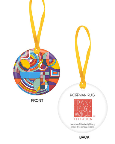 Frank Lloyd Wright Hoffman Rug Porcelain Keepsake Ornament
