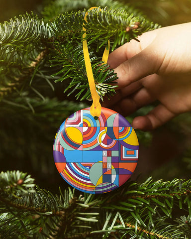 Frank Lloyd Wright Hoffman Rug Porcelain Keepsake Ornament