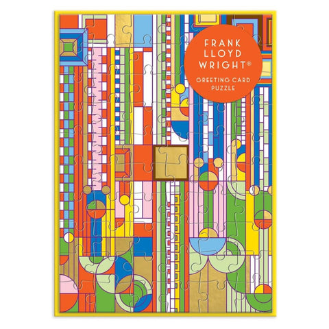 Frank Lloyd Wright Saguaro Forms & Cactus Flowers Greeting Card Puzzle