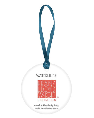Frank Lloyd Wright Waterlilies Porcelain Keepsake Ornament