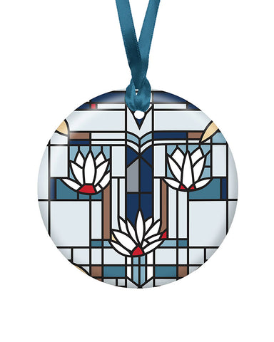 Frank Lloyd Wright Waterlilies Porcelain Keepsake Ornament