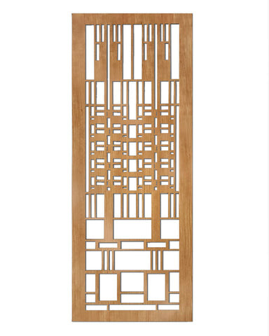 Frank Lloyd Wright Dana Window Wood Art Screen Wall Panel