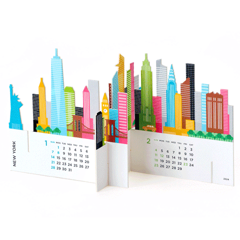 Good Morning Inc. City 3D 2024 Calendar