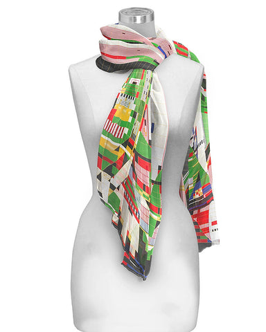 Frank Lloyd Wright Hillside Curtain Sheer Scarf