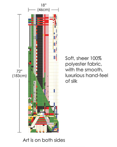 Frank Lloyd Wright Hillside Curtain Sheer Scarf