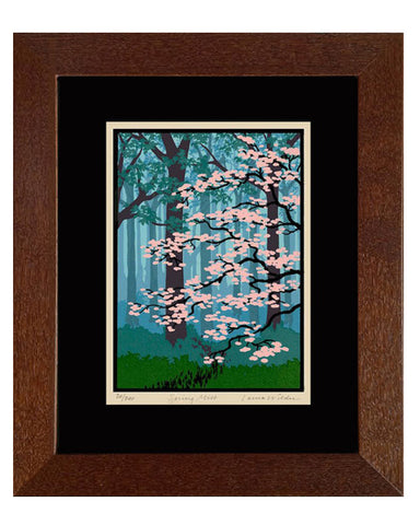 Laura Wilder Spring Mist Limited Edition Matted Framed Giclée Print