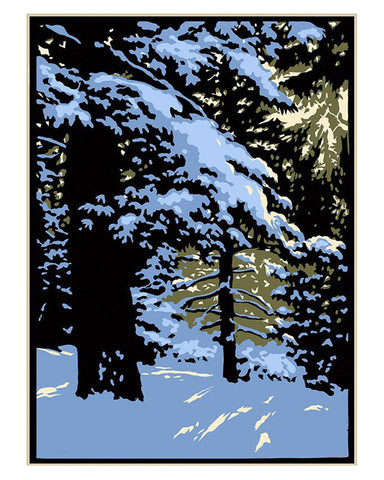 Laura Wilder Winter Woods I Framed Giclée Print