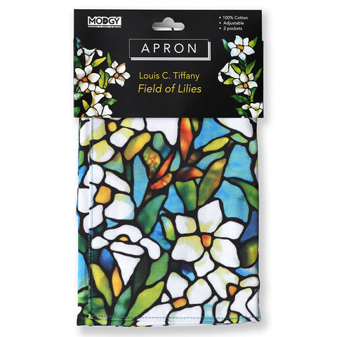 Louis Comfort Tiffany Field of Lilies Apron