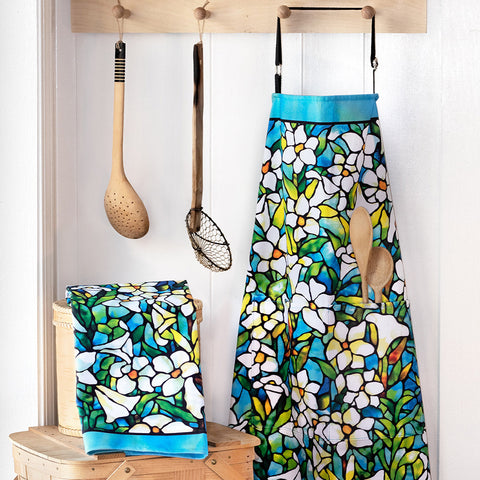 Louis Comfort Tiffany Field of Lilies Apron