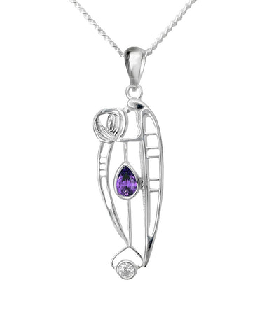 Charles Rennie Mackintosh Catherine Sterling Silver Pendant Necklace