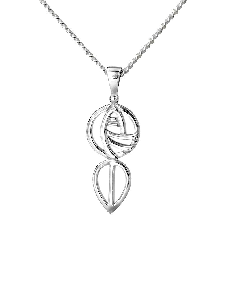 Vintage Art Nouveau Rennie Mackintosh Sterling Silver Necklace In Orig – Mercy Madge Vintage Art Nouveau Rennie Mackintosh Sterling Silver Necklace In Orig – Mercy Madge