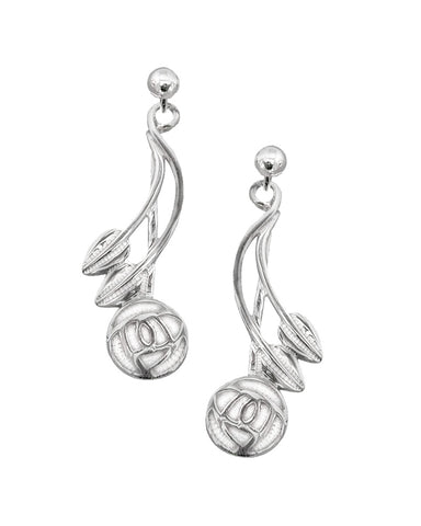Charles Rennie Mackintosh Willow Sterling Silver Earrings