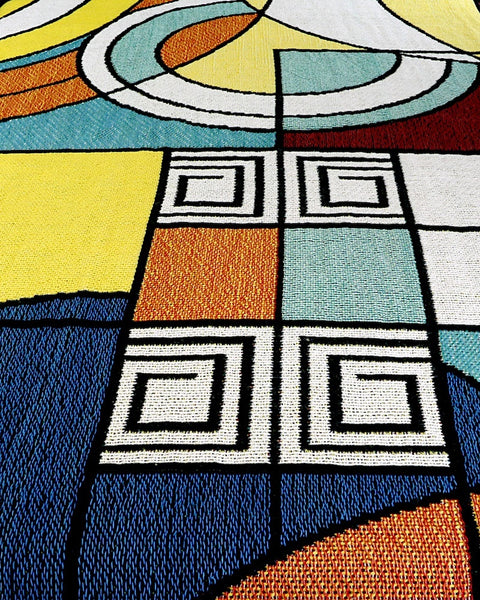 Frank Lloyd Wright Hoffman Carpet Tapestry Throw | Maclin Studio