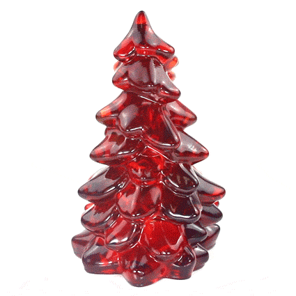 Mosser Glass Christmas Tree - 8" Red