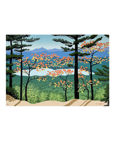 Laura Wilder Mountain View Limited Edition Matted Framed Giclée Print