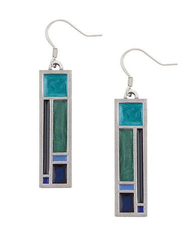 Prairie Window Earrings Blue