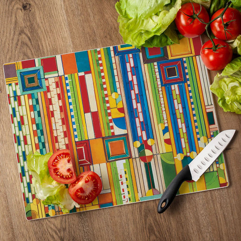 Frank Lloyd Wright Saguaro Forms Glass Cutting Board Style Shot