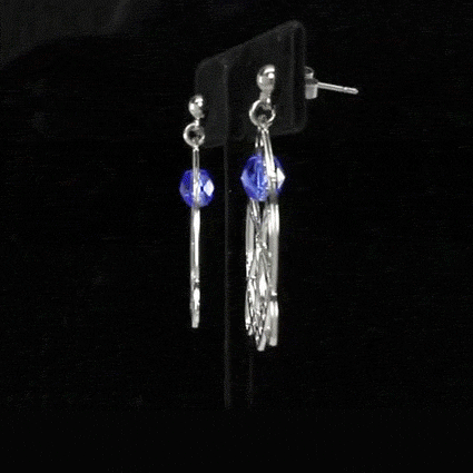 Sullivan Stock Exchange Earrings With Blue Accent
