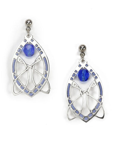 Sullivan Stock Exchange Earrings With Blue Accent