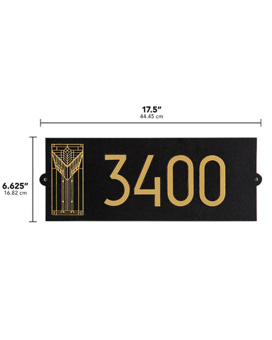 Frank Lloyd Wright Sumac House Number Plaque Dimensions