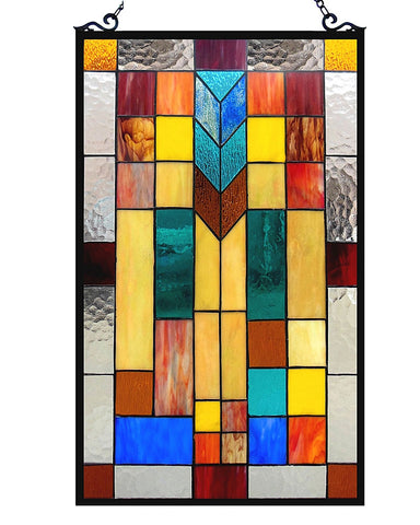 Tate Mosaic Art Glass Window Panel