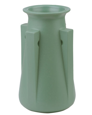 Teco Vase - Four Buttress Green