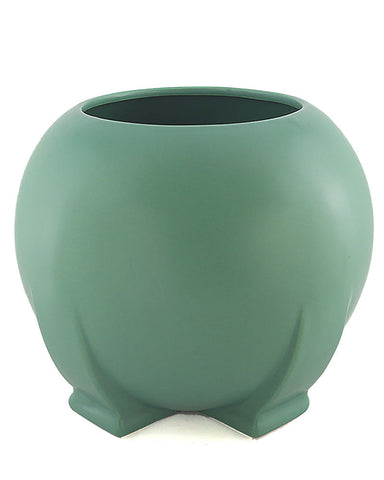 Teco Orb Vase - Green