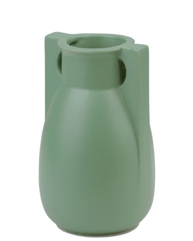 Teco Vase - Two Buttress Green