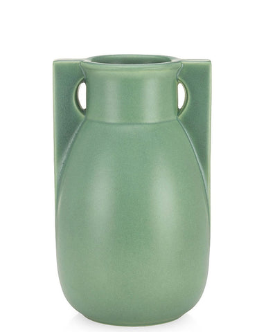 Teco Vase - Two Buttress Green